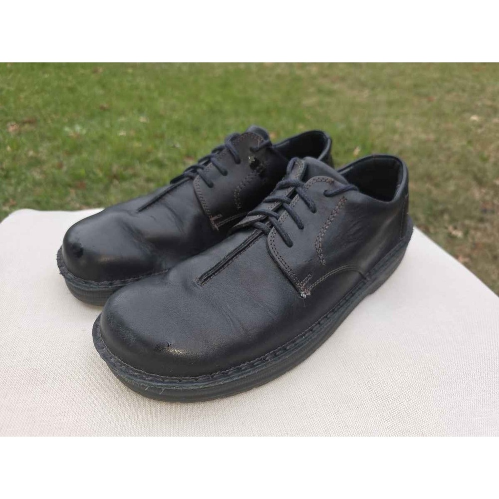 Naot Mens Chief Black Leather Hand Sewn Oxford Dress Shoes Size 43 US 10